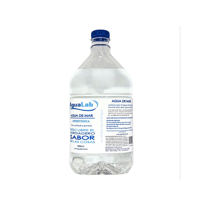 Agua de mar 3 litros Agualab® pack 3