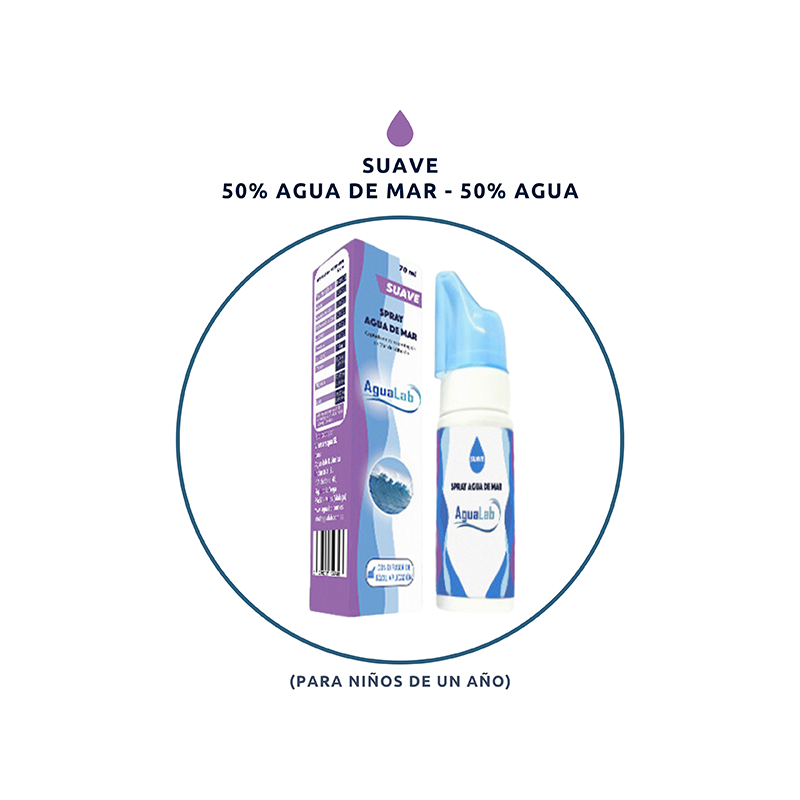 Spray Nasal Agua de Mar SUAVE Pack 12 - Agualab