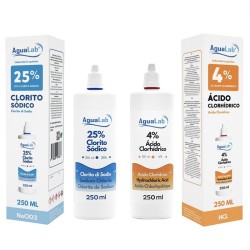 Kit Clorito di Sodio 25% (250 ml) + Attivatore - Acido Cloridrico 4%