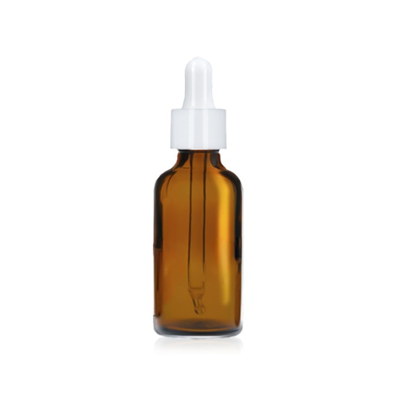 Flacone con contagocce 60ml. Colore ambrato