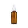 Flacone con contagocce 60ml. Colore ambrato